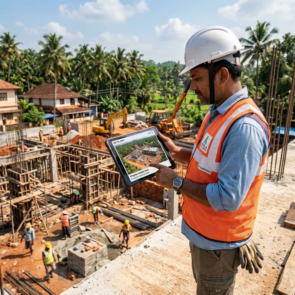 Contractor sending drone updates to NRI client